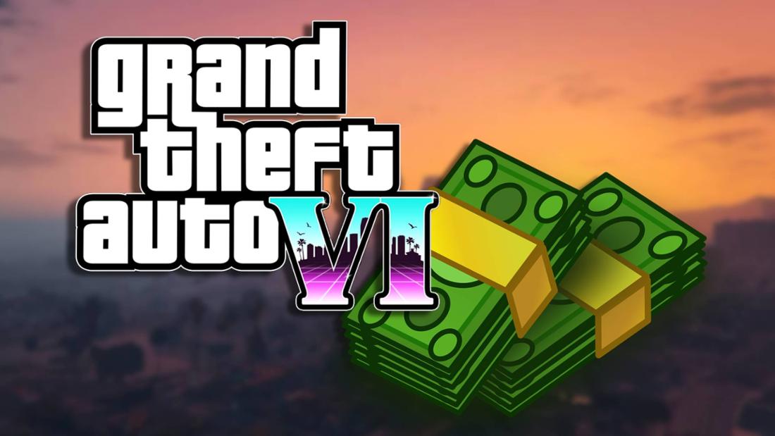 Logotipo de GTA 6 con billetes